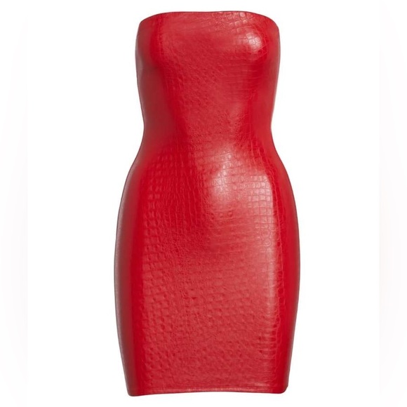 Naked Wardrobe The Croc Mini Dress - Picture 7 of 14